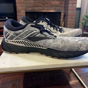 Brooks Mens Adrenaline GTS 19 1102941D156 Gray Black Running Shoes Size 12